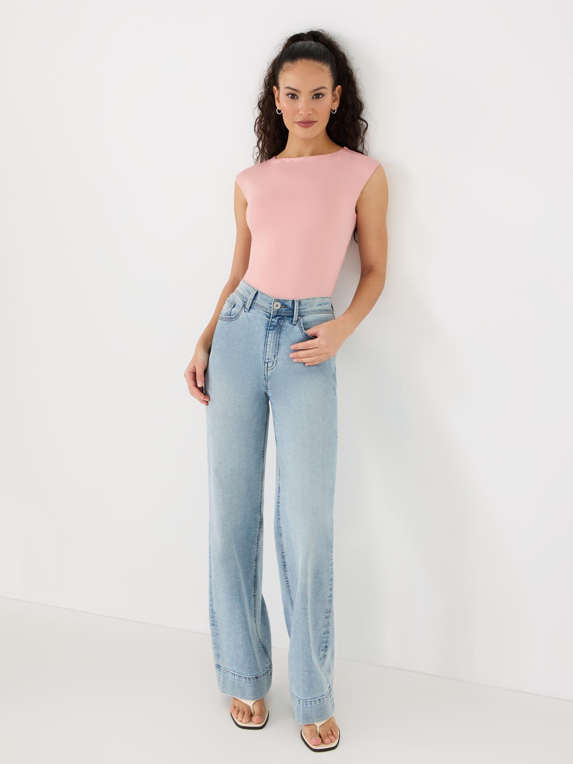 Double Layer Boat Neck Sleeveless Top