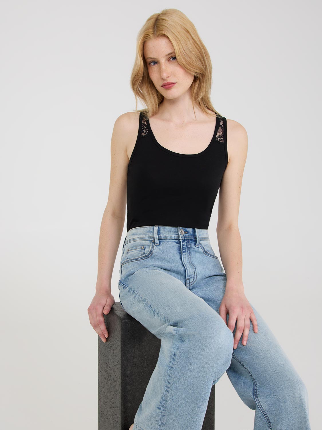 Sleeveless Lace Top