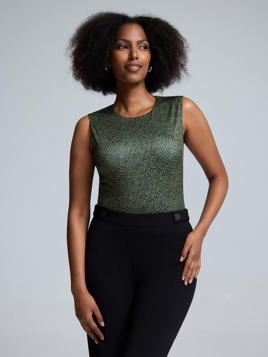 Double Layer Leopard Print Tank Top
