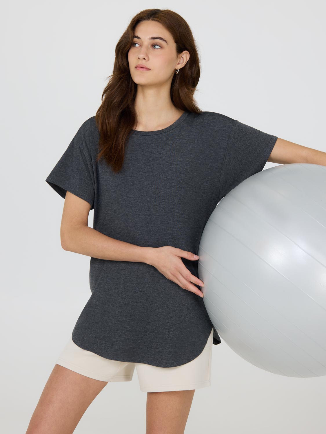 Melange Round Neck T-Shirt