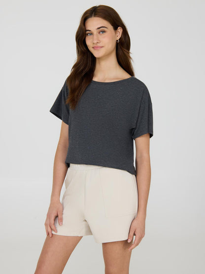 Melange Round Neck T-Shirt