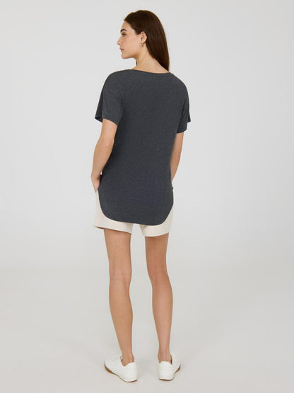 Melange Round Neck T-Shirt