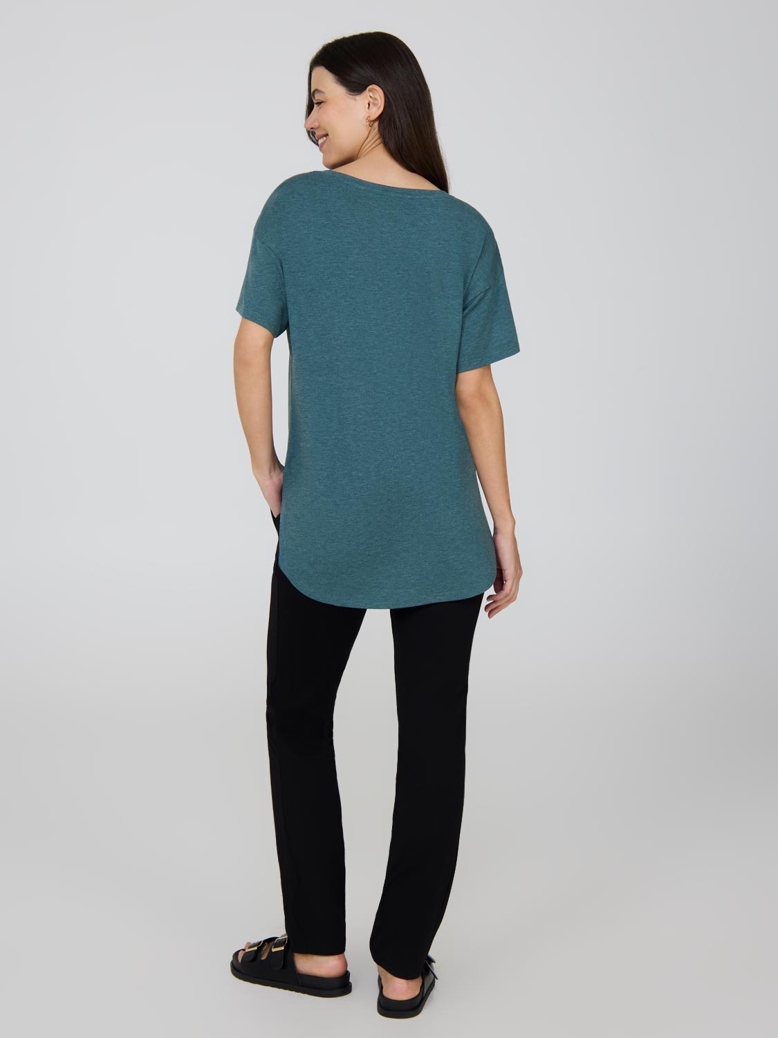 Melange Round Neck T-Shirt