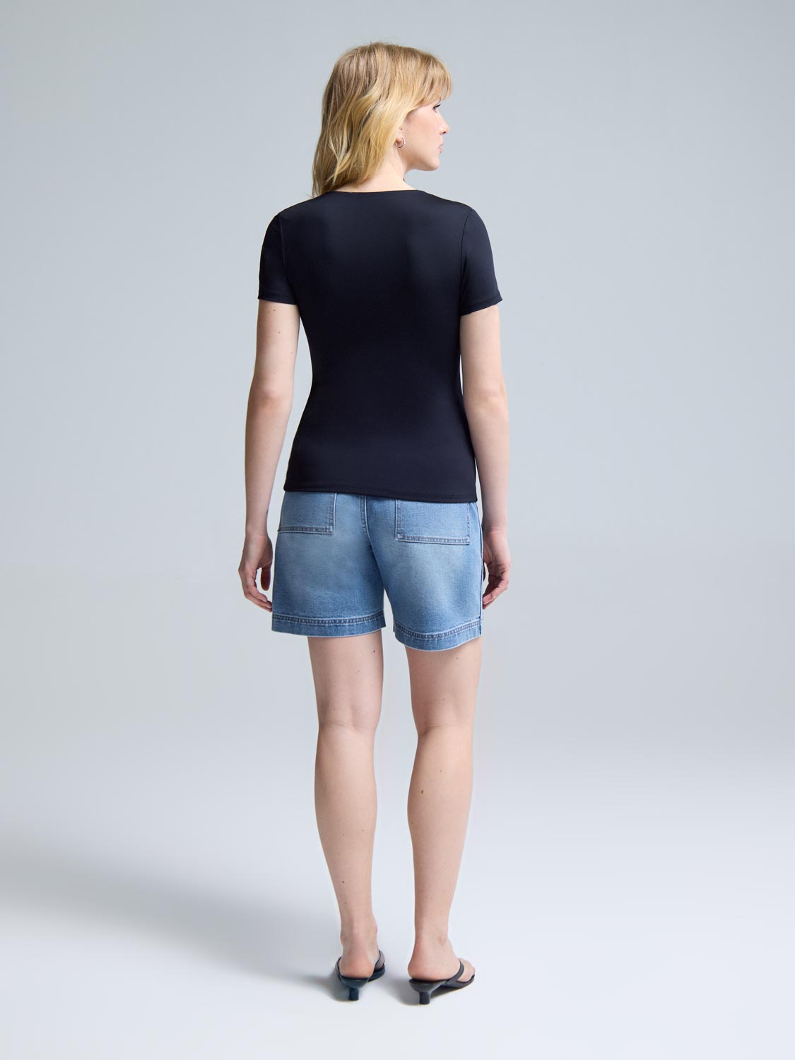 Double Layer V-Neck T-Shirt